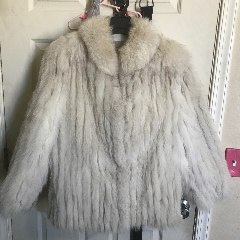Vintage fox fur jacket. Saga fox